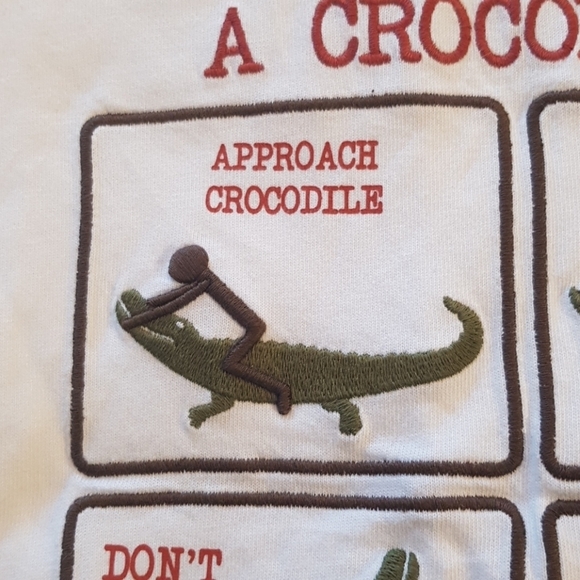 Gymboree boys size 5 crocodile white short sleeve shirt NWT - Picture 2 of 4